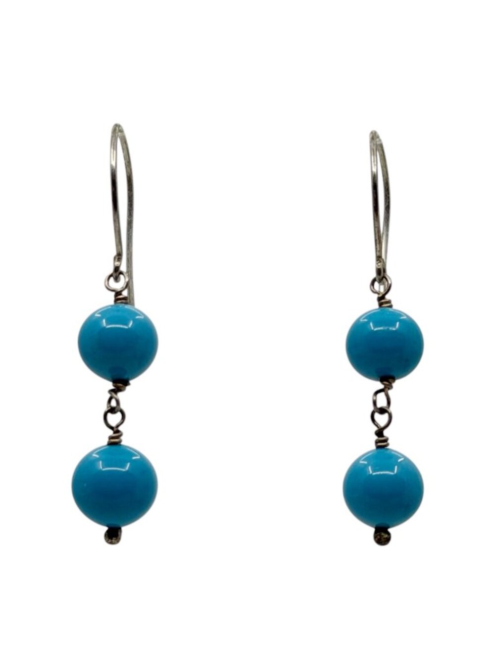 sterling silver venetian glass earrings - GM6